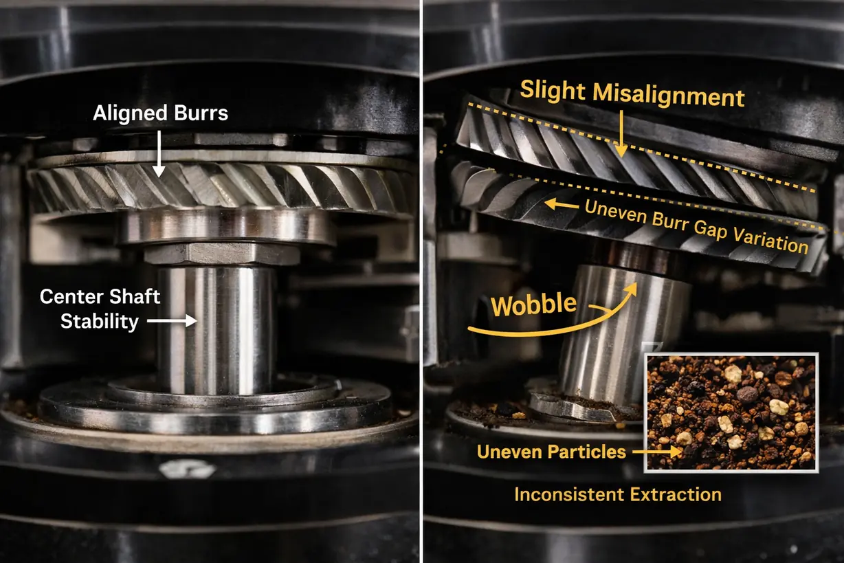 do you need a burr grinder for espresso burr alignment stability diagram