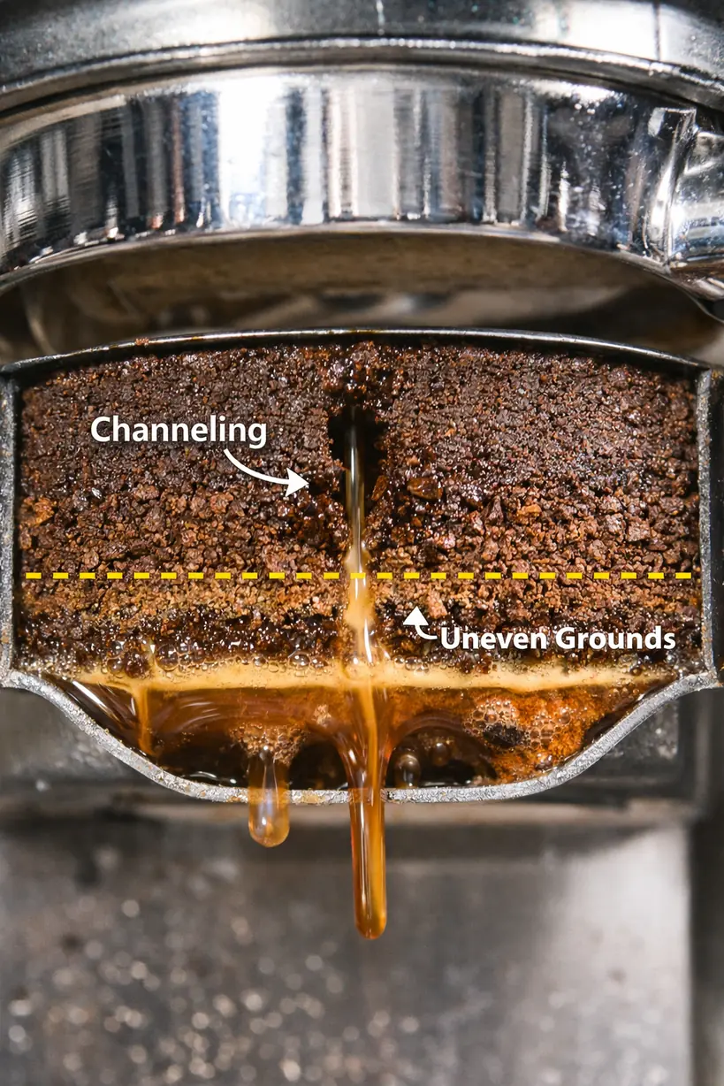 do you need a burr grinder for espresso channeling caused by uneven grind size