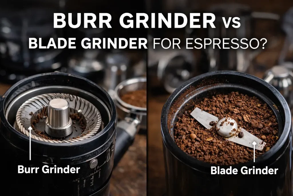 do you need a burr grinder for espresso burr vs blade grinder particle distribution comparison