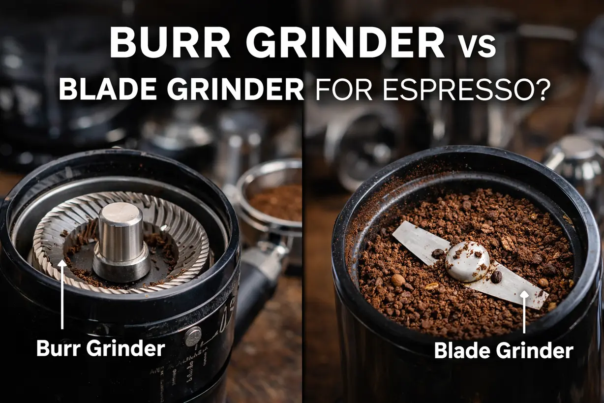 do you need a burr grinder for espresso burr vs blade grinder particle distribution comparison
