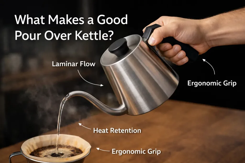 what makes a good pour over kettle flow control and design