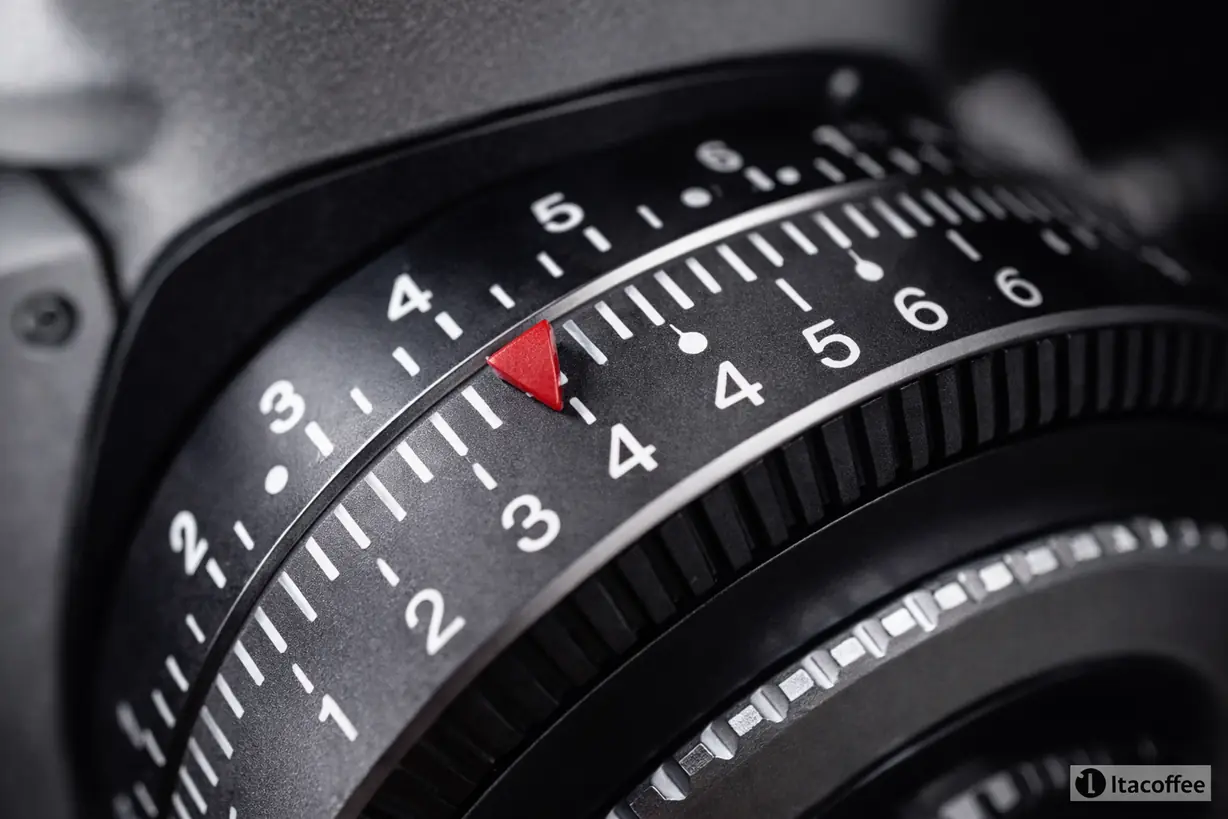 coffee grinder adjustment dial showing precision steps for grind size control