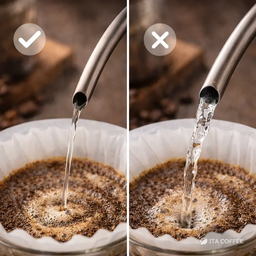 comparison of gooseneck kettle spout flow stability